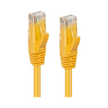 CAT6A UTP cable, yellow, 2 meters