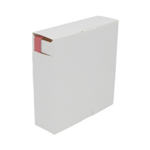 Box of 12m of 2:1 heat shrink tubing Ø6.4mm red – Halogen-free and flame-retardant polyolefin 