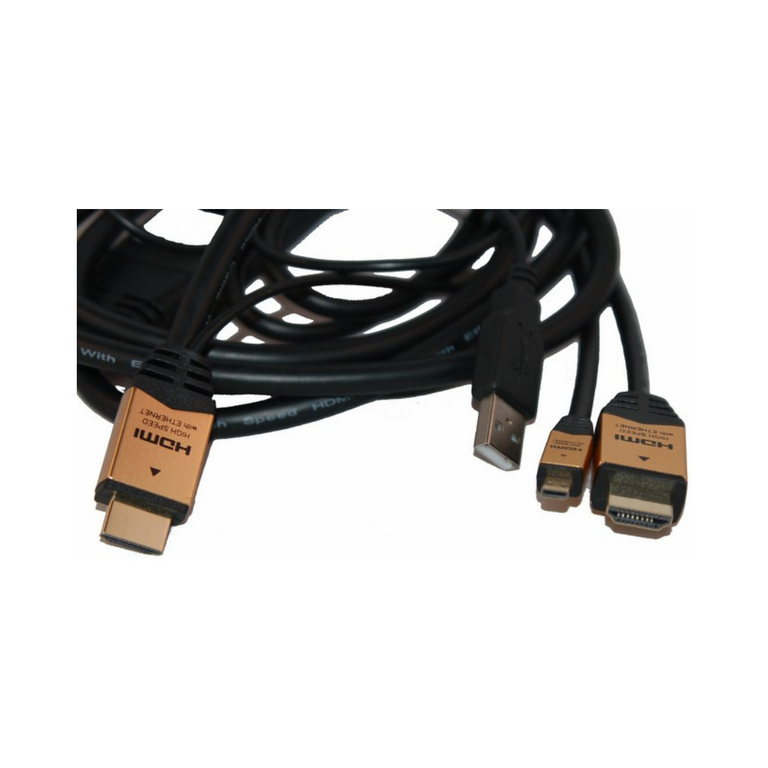 Cabo de ligação 1 x HDMI macho + Micro HDMI para