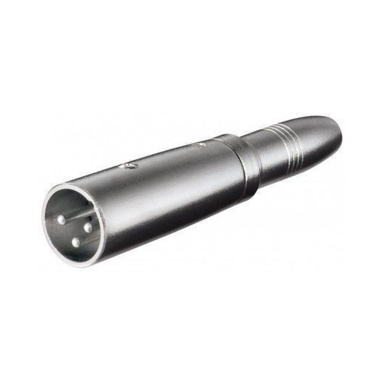 3-Pin Male XLR to 6.35mm Female Mono Jack Adapter
