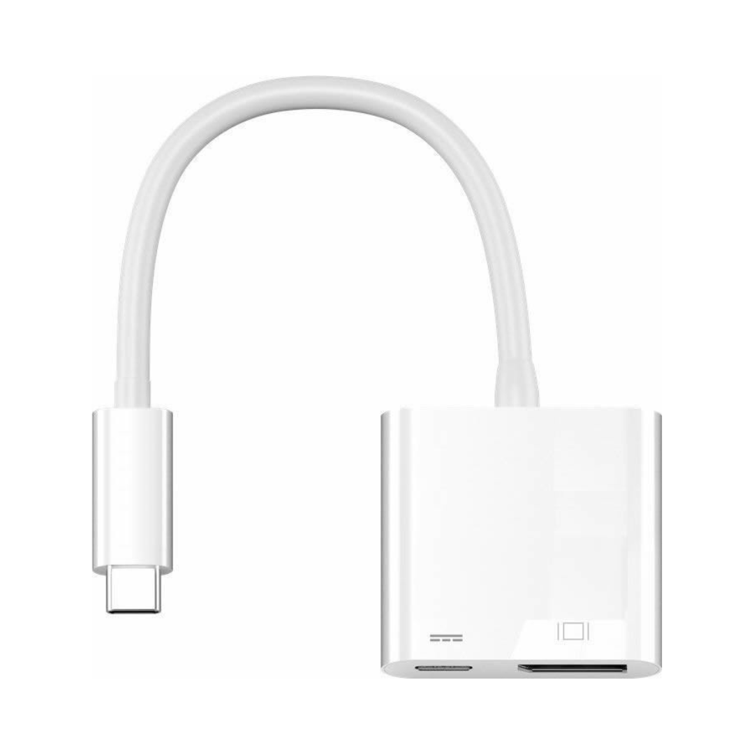 Adaptador de USB 3.1 (Tipo C) a Displayport mas Carga Tipo C
