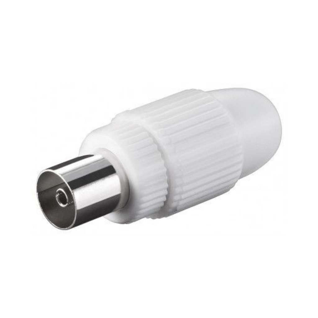Conector coaxial fêmea para montagem com parafuso