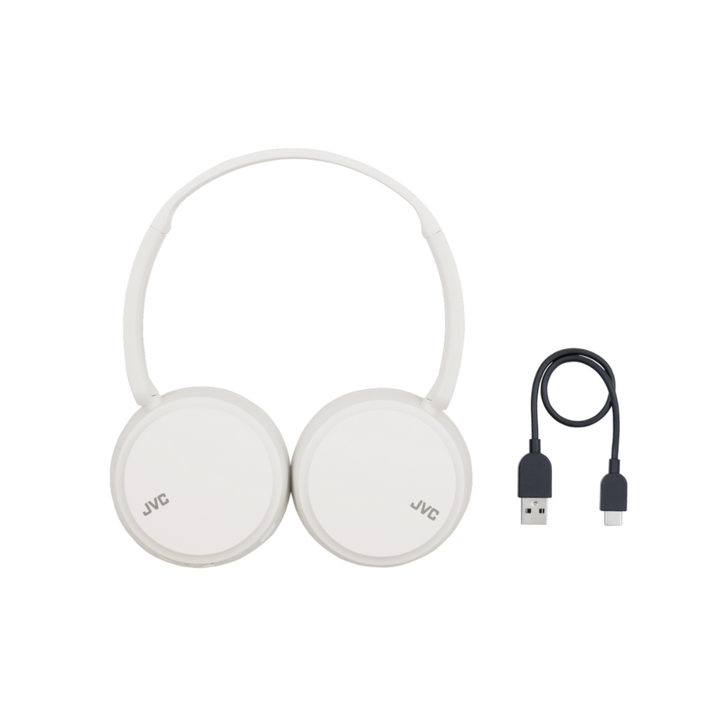 Wireless Headphones - JVC - 35h Battery Life, Microphone - Bluetooth 5.2 - WHITE