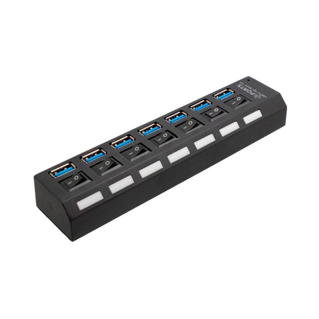 Hub USB-A 3.0 de 7 portas