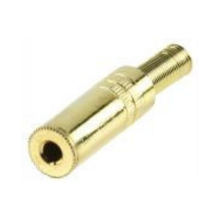 Conector mini jack estéreo fêmea de 3,5 mm para soldadura. Adaptadores de áudio.