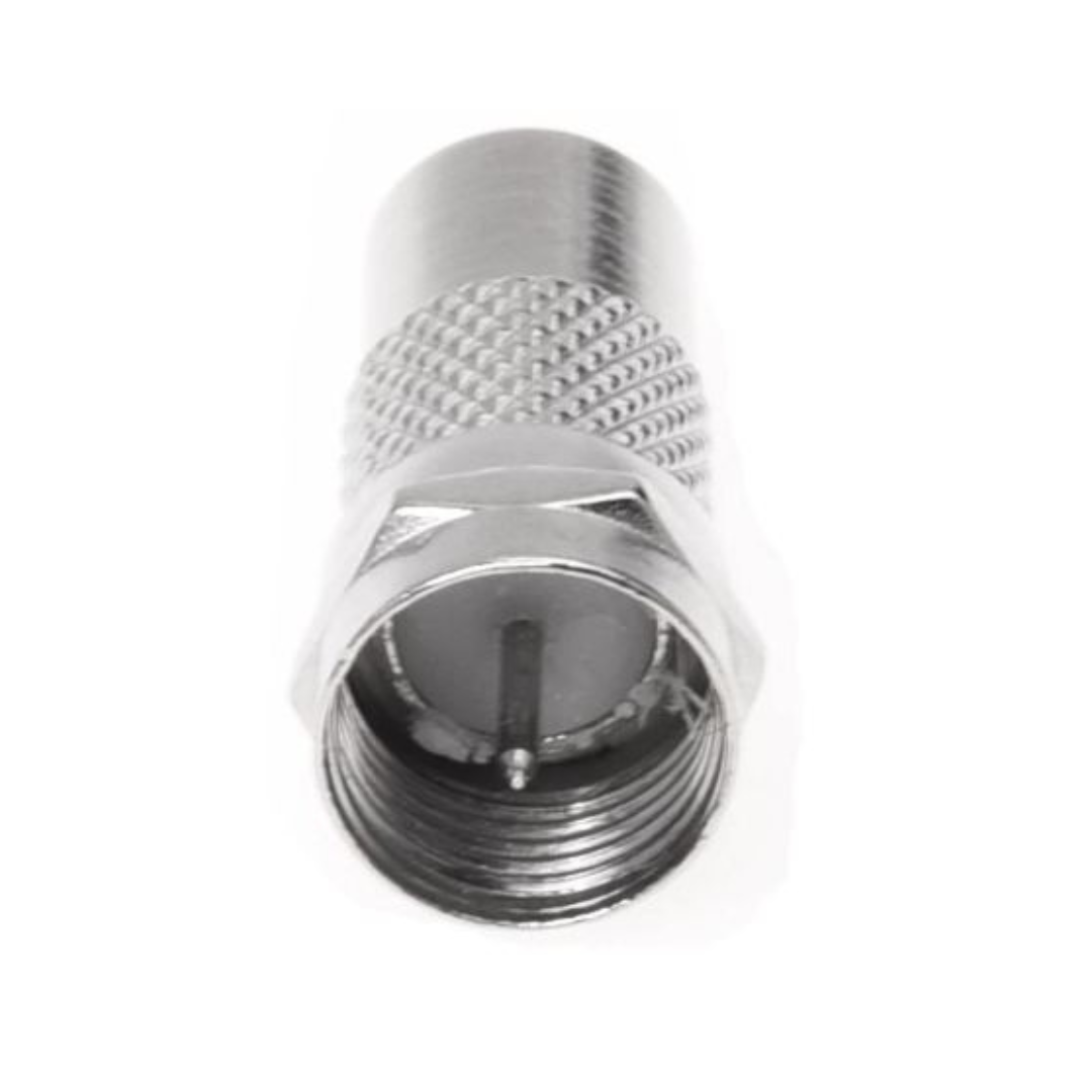 Adaptador Conector F Macho a Rca Hembra