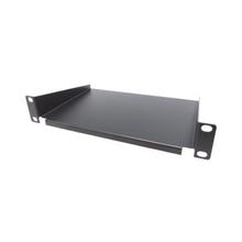 Bandeja de montagem em rack de 10", montagem frontal, 1U e 18 cm de profundidade, acessórios de rede