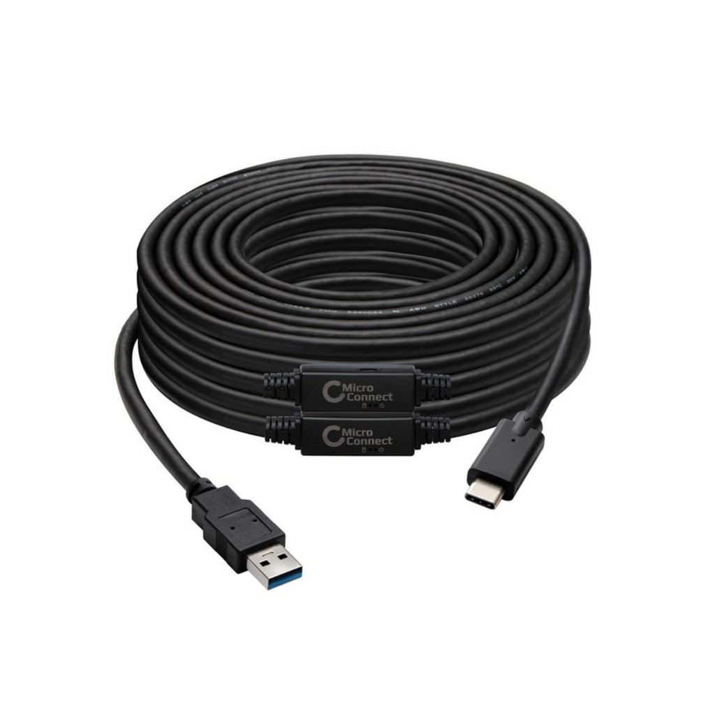 MicroConnect USB 3.2 Gen 1 A to USB-C 3.2 Gen1 Cable - 10m Cable, 5 Gbit/s