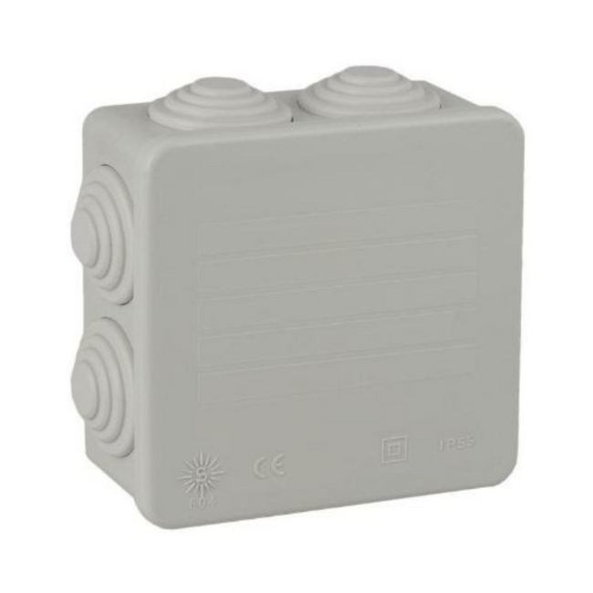 Waterproof Box 80x80x40mm 7 Cones Installation