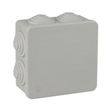 Caixa estanque 80x80x40mm com 7 cones para instalação