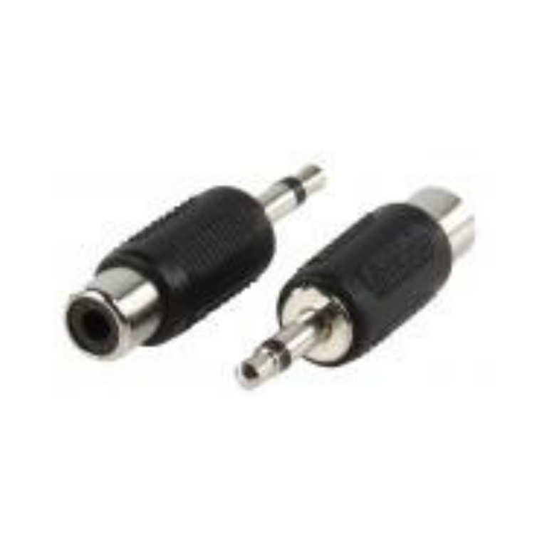 Adaptador de áudio mono macho de 3,5 mm para RCA fêmea