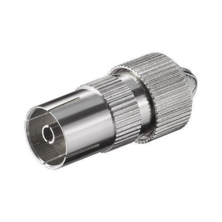 Female Coaxial Connector for Screw Mount TV Antenna Adapter