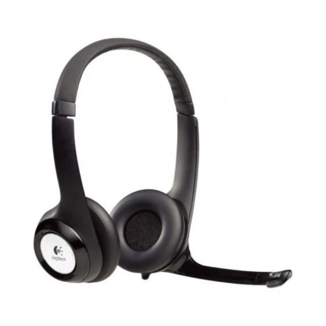 Auscultadores Logitech H390 com microfone, USB, pretos