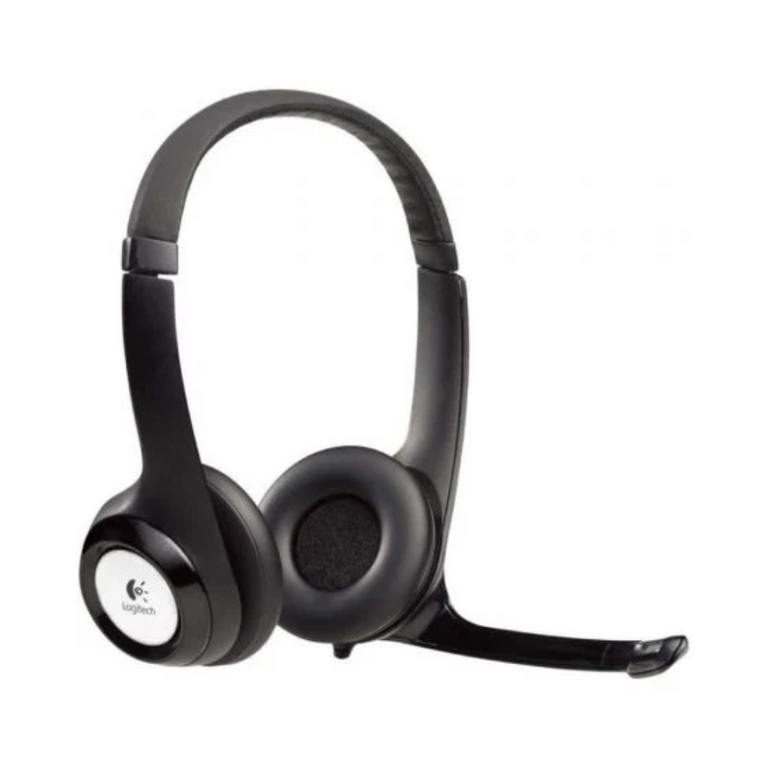 Auscultadores Logitech H390 com microfone, USB, pretos