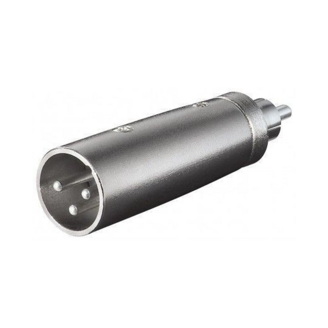 3 Pin Male XLR Connector to Rca Adapter