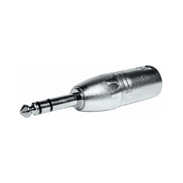 Conector XLR macho de 3 pinos para conector estéreo de 6,35 mm