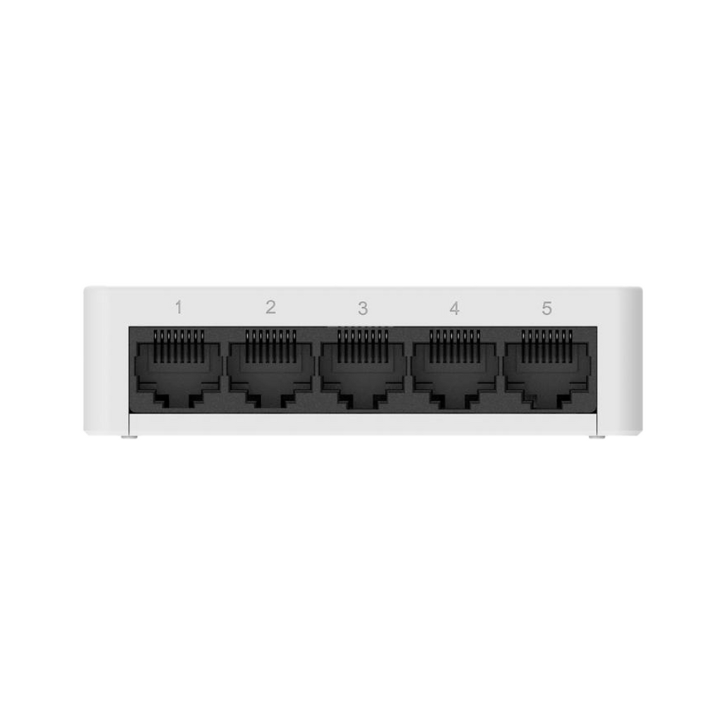 Reyee Desktop Switch, Plastic Housing, 5 RJ45 Ports, 10/100/1000 Mbps Speed, Plug and Play 