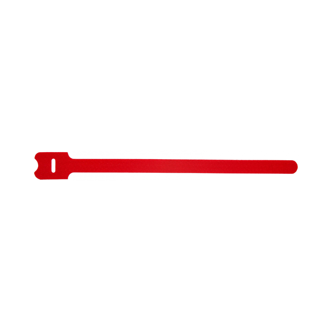 Bridas DE Velcro Re-utilizables Rojas Pack 100