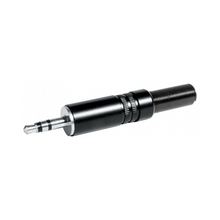 Conector mini jack estéreo macho de 3,5 mm para soldadura