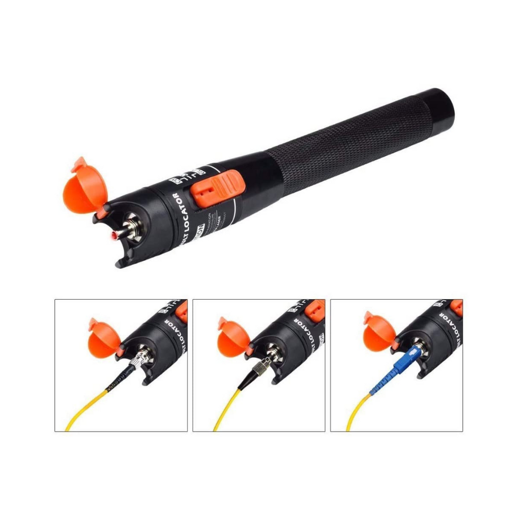 Visual Fiber Optic Cable Fault Locator - Red Light - Up to 10km