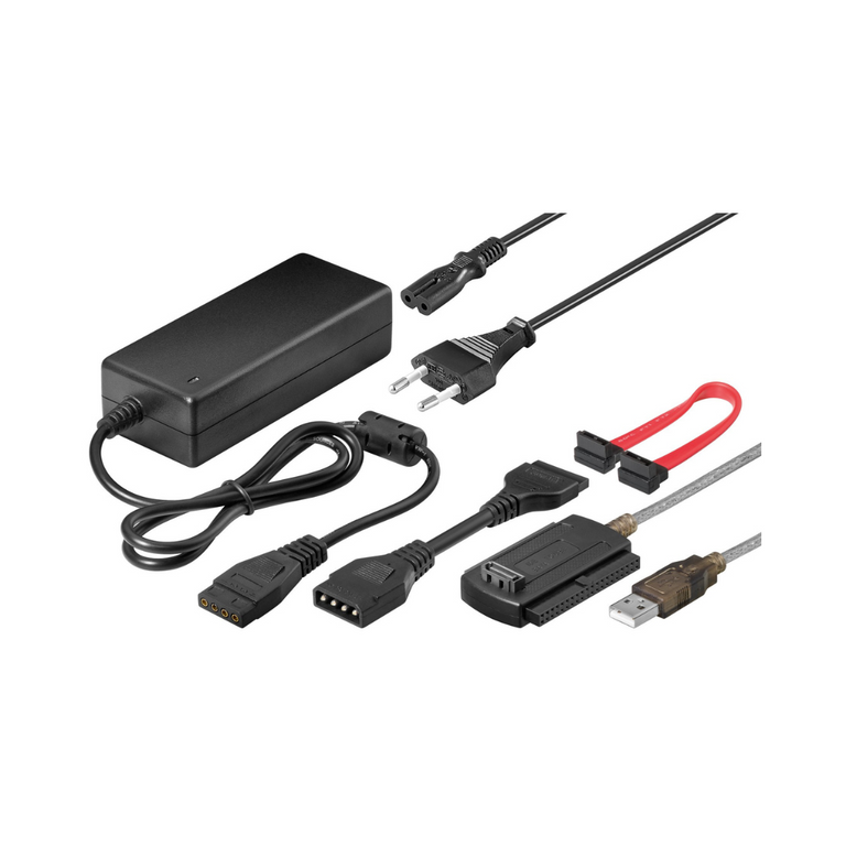 Kit de Ligação SATA/IDE-HDD para USB 2.0 (Com Fonte de Alimentação)