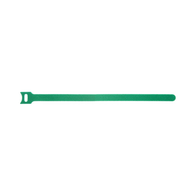 Reusable Velcro Cable Ties Green Pack of 10 Strips