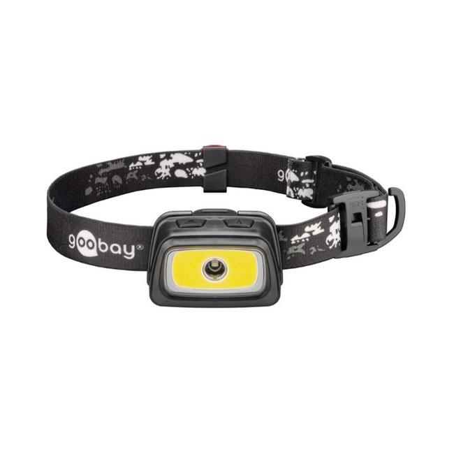LED head torch with 7 lighting modes and 240 lumens.