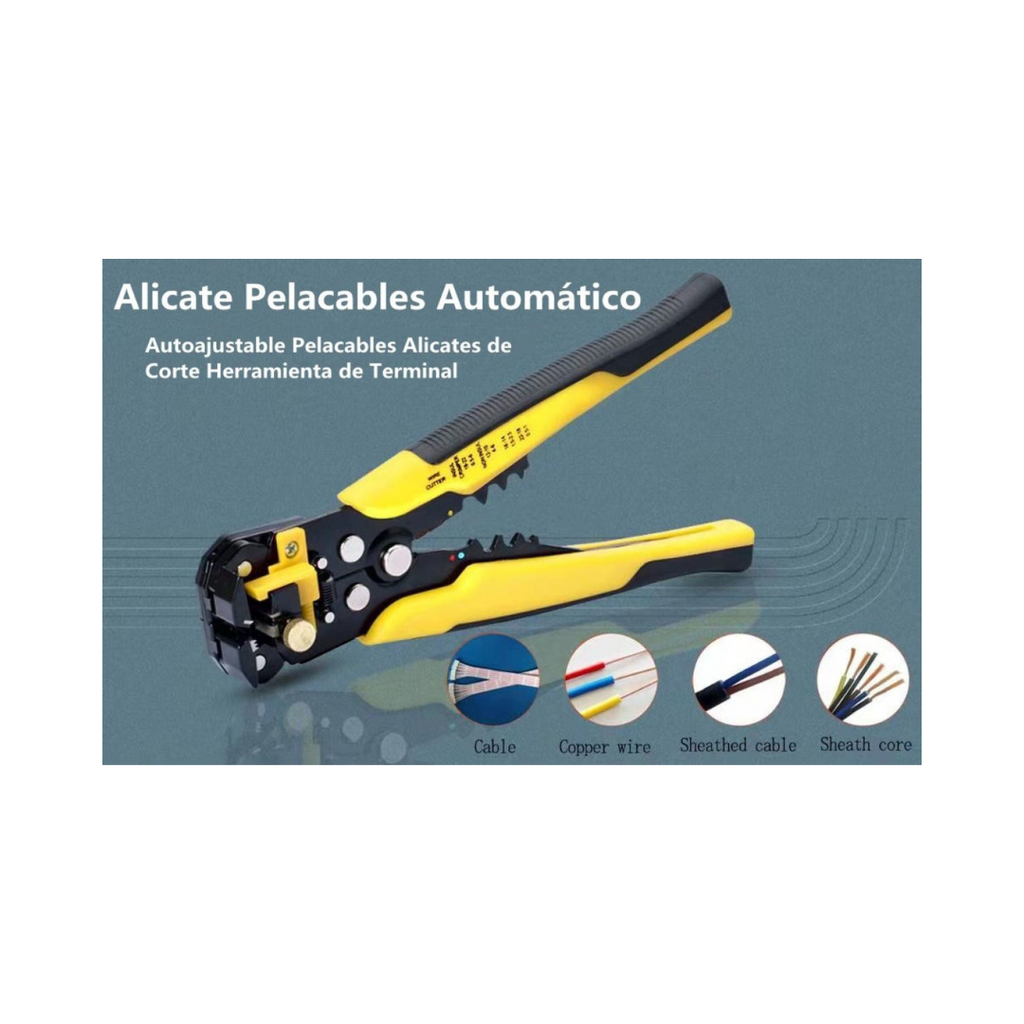 Alicate decapador de fios automático multifunções, ferramenta para decapagem de fios elétricos, alicate combinado, 24-10 AWG