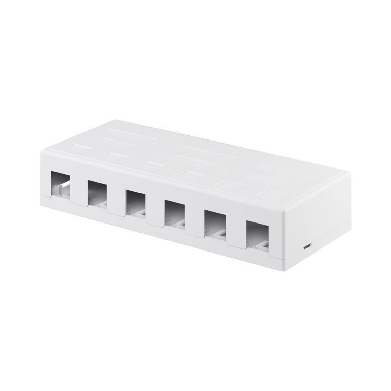Keystone Surface Box 6 Ports Wall UTP