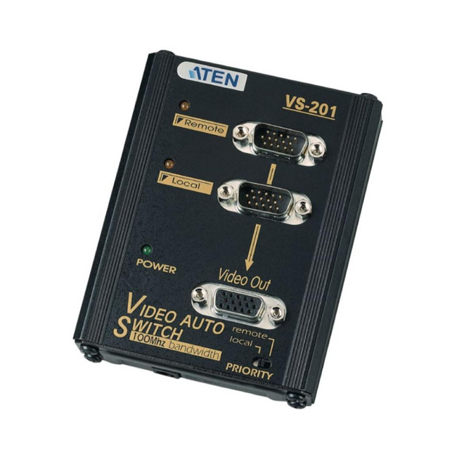 Switch VGA de 2 portas preto
