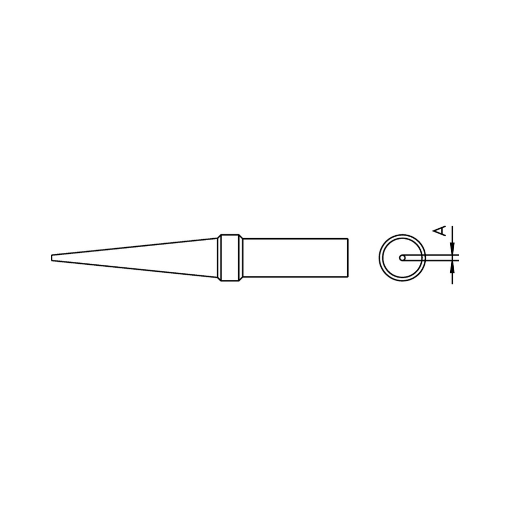 Ponta de soldadura oblonga cónica de 0,4 mm