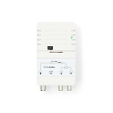 Amplificador CATV Ganancia: 25 dB  47 - 862 MHz  Número de salidas: 2 Control de ganancia Blanco