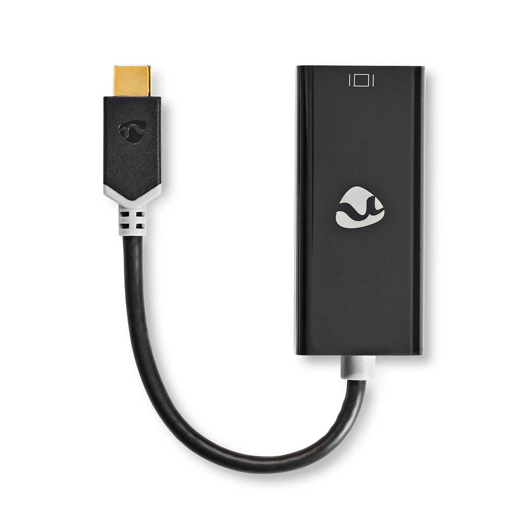 USB-C™ to USB 3.2 Gen 1 Adapter | USB-C™ Male | Mini DisplayPort Female | 0.20 m | Round | Gold Plated | PVC | Anthracite