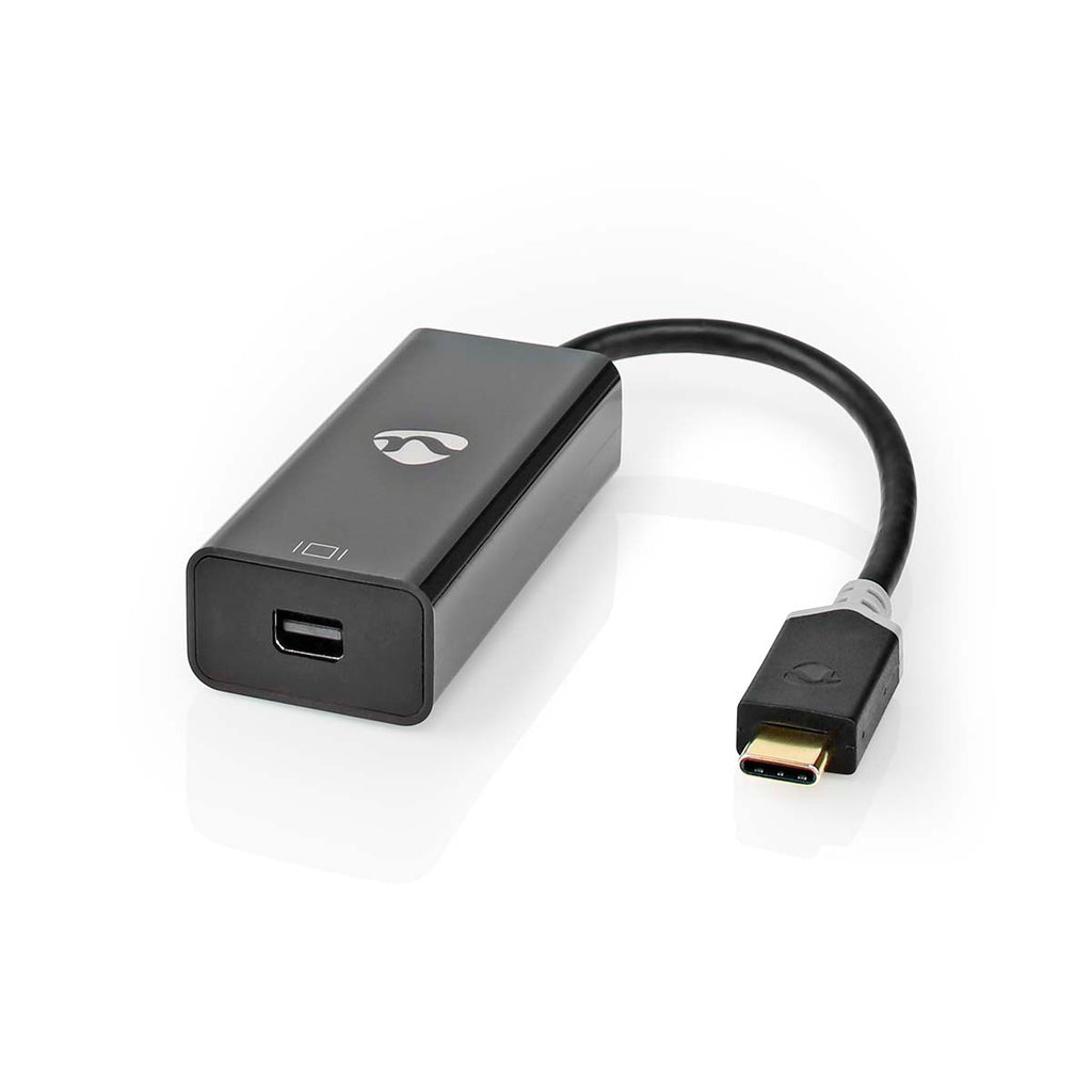 USB-C™ to USB 3.2 Gen 1 Adapter | USB-C™ Male | Mini DisplayPort Female | 0.20 m | Round | Gold Plated | PVC | Anthracite