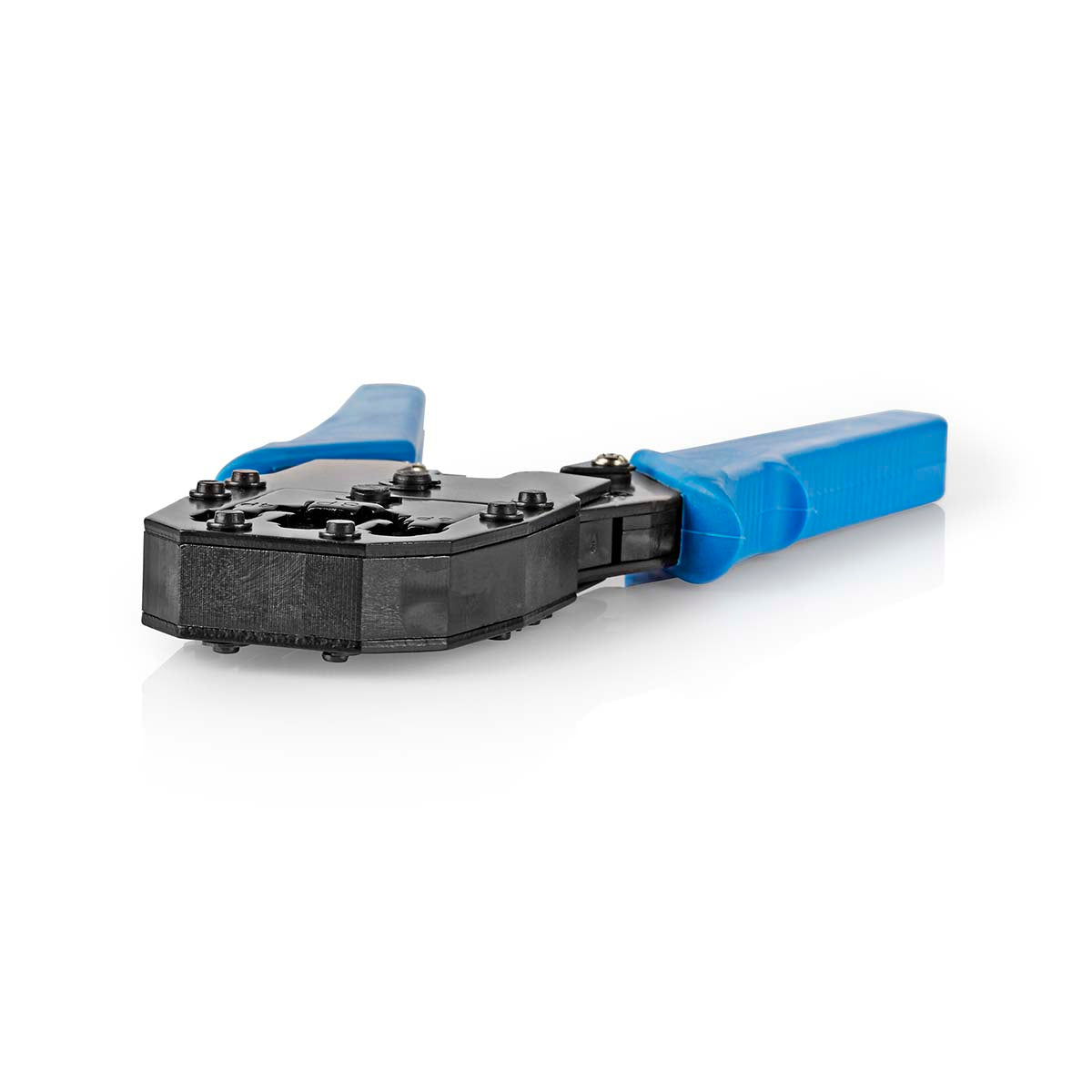 CAT5 / CAT5e / CAT6 / CAT6a / RJ10 / RJ11 / RJ45 Crimping Tool | Pliers / Cutting / Stripping | ABS / Steel | Blue 