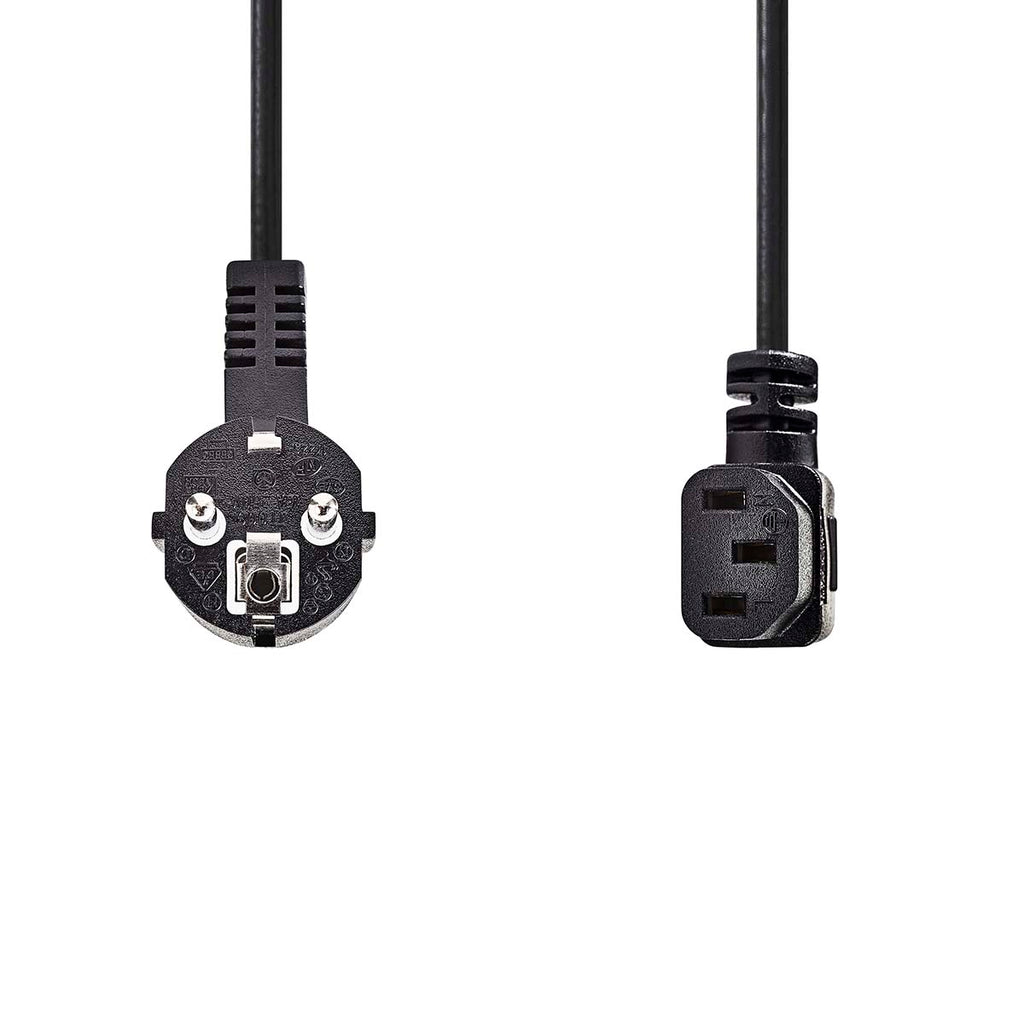 Power Cable IEC-320-C13 Angled <-> Angled Black