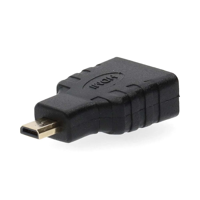 Adaptador micro HDMI macho a HDMI hembra 4K, chapado en oro, negro CVGB34907BK Nedis