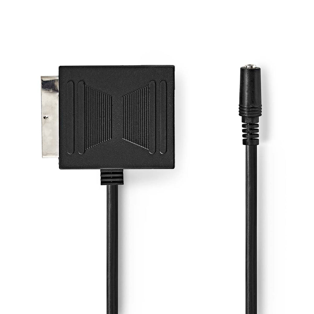 Scart Adapter | Male - Female + 3.5 mm 0.2 m Black