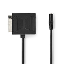 Scart Adapter | Male - Female + 3.5 mm 0.2 m Black
