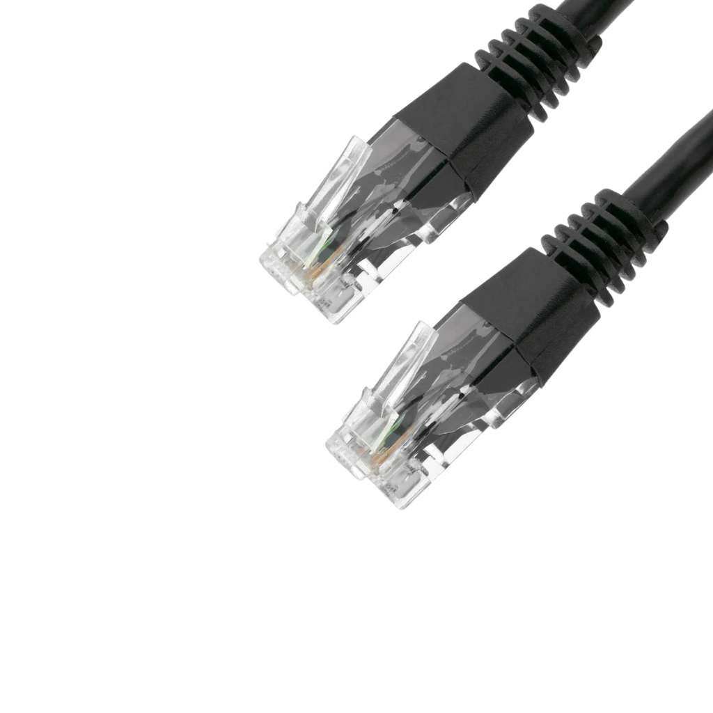 Cable Rj45 Cat6a U/utp Negro 5 Metros Cables