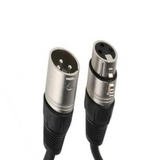 Cable Simétrico Para Micrófono XLR M/F  con conectores plateados - De Distintas Medidas