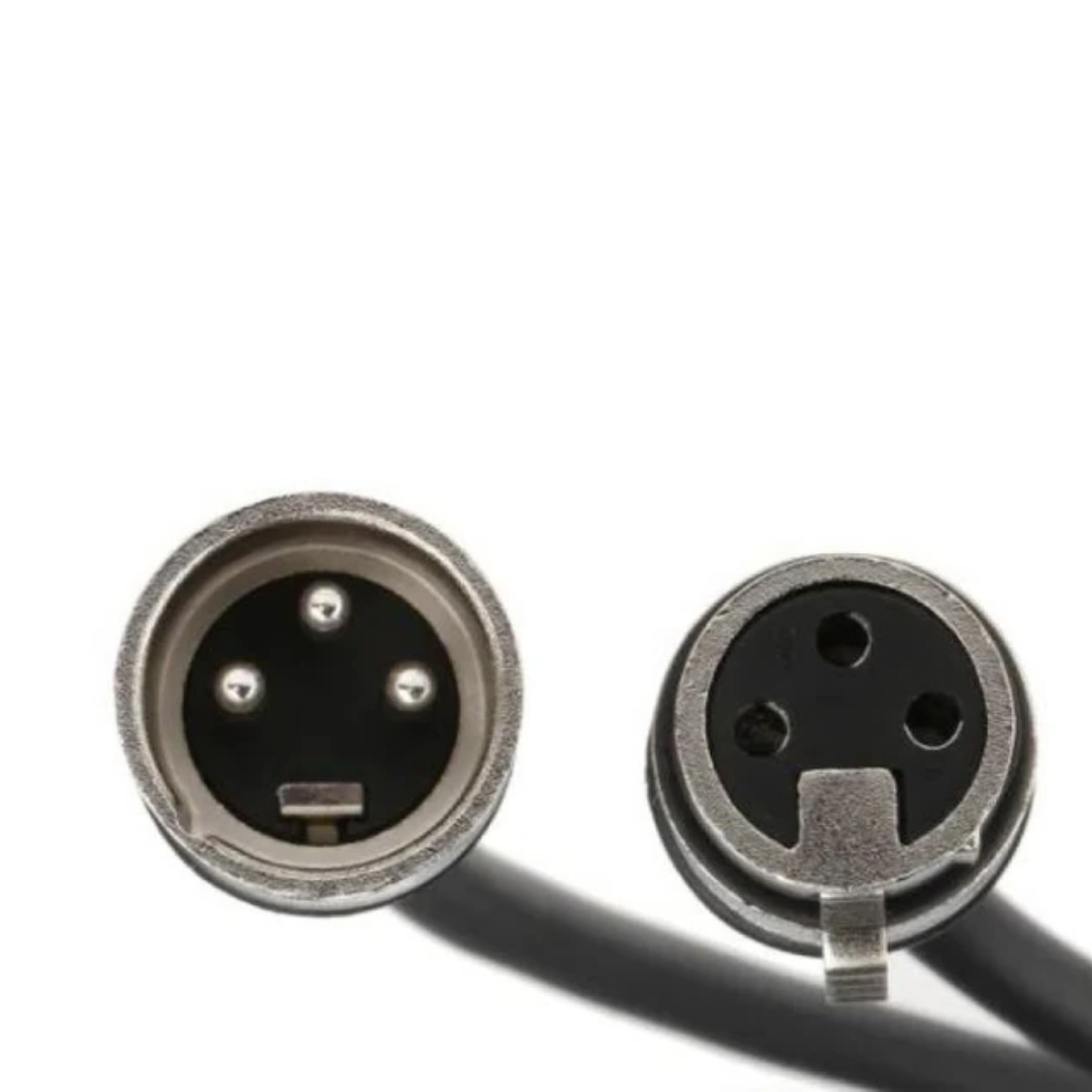 Cable Simétrico Para Micrófono XLR M/F  con conectores plateados - De Distintas Medidas
