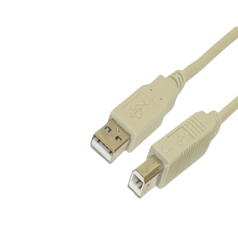 Cabo USB 2.0 Tipo A Macho para Tipo B, Cinzento, 2m