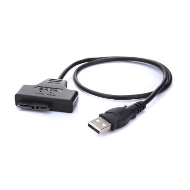 USB 2.0 to SATA 7+6 pin cable