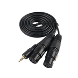 Cable de Audio Minijack 3.5 mm Estereo a 2 XLR Hembra L/R 2,00m