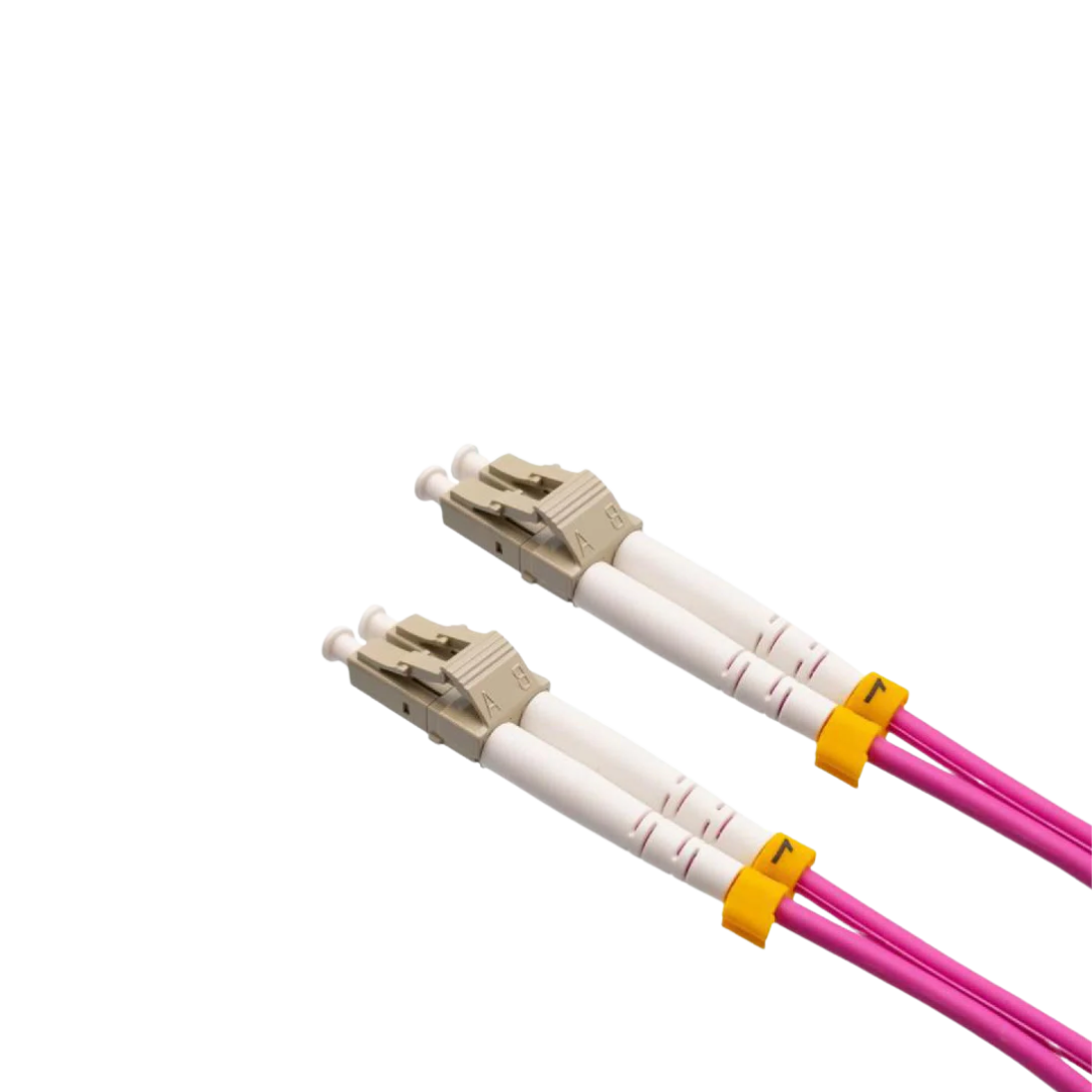 Cable de Fibra Óptica LC/UPC Dúplex Multimodo OM4 - De distintas medidas