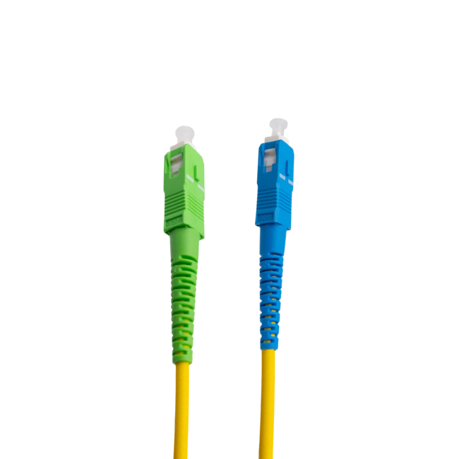 Cable de Fibra Óptica Sc/apc a Sc/upc Monomodo Simplex, 2m Cables