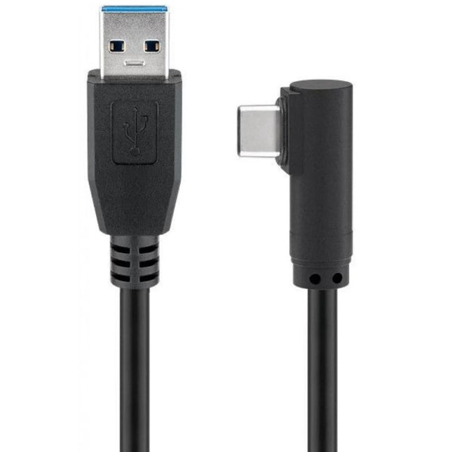 Cable USB-C 90º a USB 3.0 Color Negro