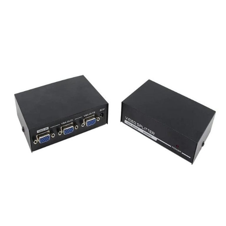 Divisor VGA de 2 portas 250MHz (2 x VGA fêmea x 1 fêmea)