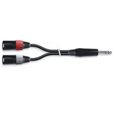 Cable de Audio Jack 6,35mm Estereo a 2 XLR Macho L/R 1.5m Adaptador